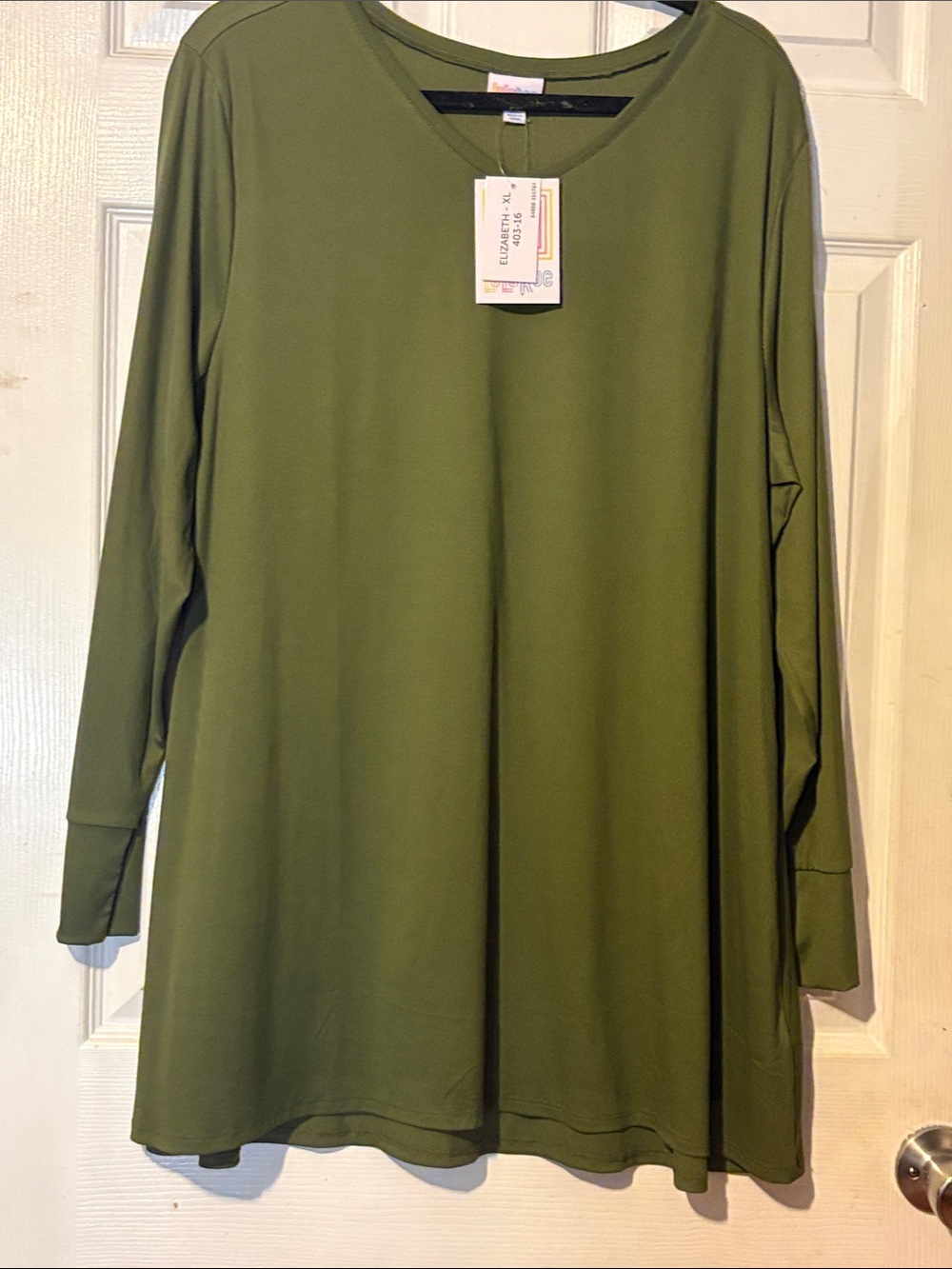 LuLaRoe Olive Green Long Sleeve Tunic